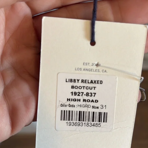 NWT CITIZENS OF HUMANITY LIBBY JEAN, size 31